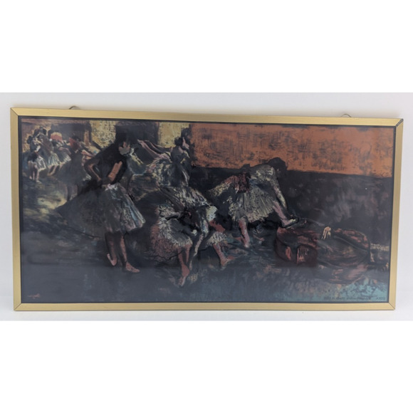 Glassmasters Stained Glass Art Sun Catcher Dancers in the Green Room Edgar Degas - Picture 7 of 8